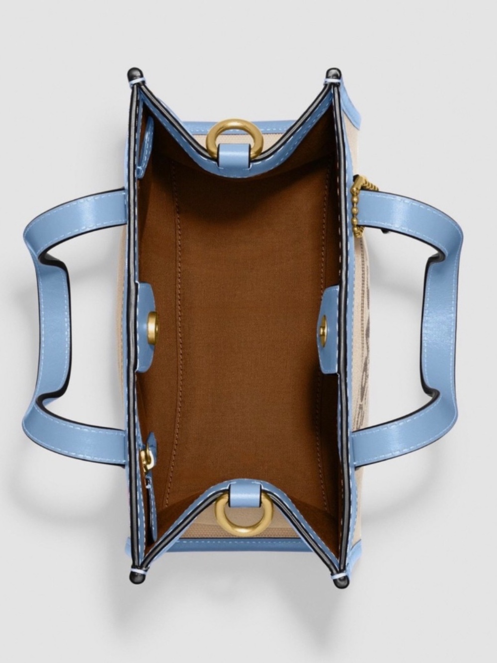 NEW COACH Field Tote 22 Canvas Leather Satchel Pool CH740 Bag Handbag Tote - NWT - Picture 4 of 10